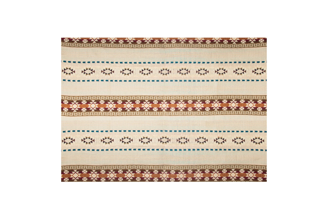 Double-Sided Blanket | Throw Blanket | Geometrical Pattern / Southwest Artisan Style