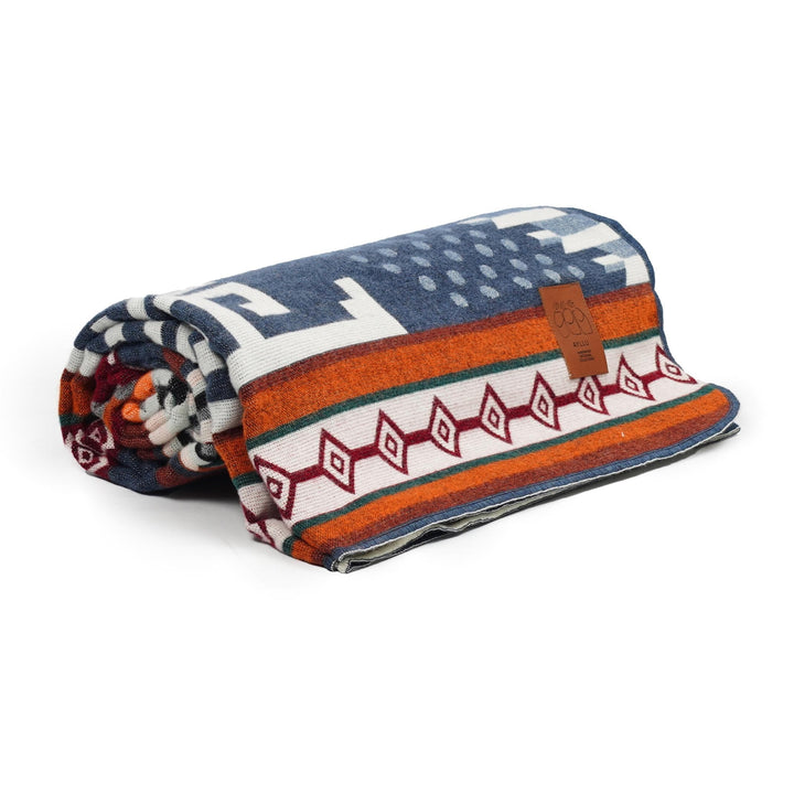 Double-Sided Blanket | Throw Blanket | Geometrical Pattern / Southwest Artisan Style