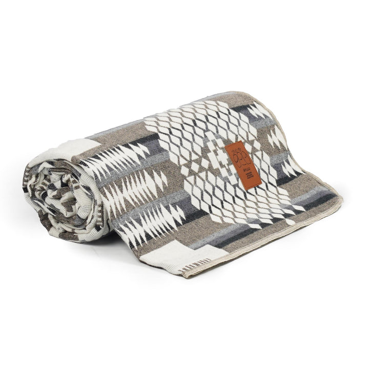 Double-Sided Blanket | Throw Blanket | Geometrical Pattern / Southwest Artisan Style