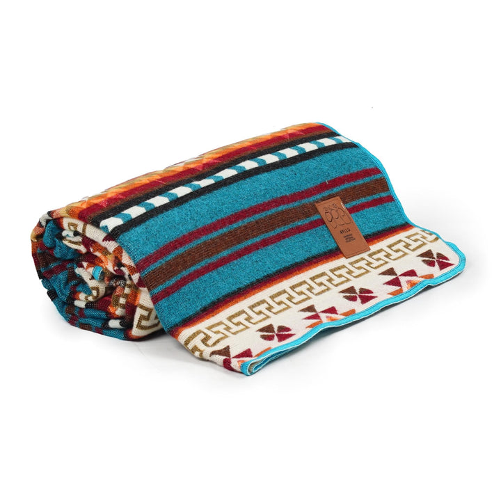 Double-Sided Blanket | Throw Blanket | Geometrical Pattern / Southwest Artisan Style