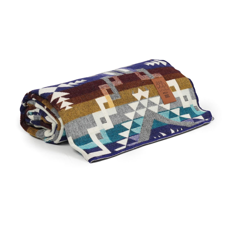 Double-Sided Blanket | Throw Blanket | Geometrical Pattern / Southwest Artisan Style