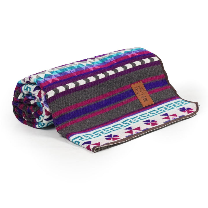 Double-Sided Blanket | Throw Blanket | Geometrical Pattern / Southwest Artisan Style