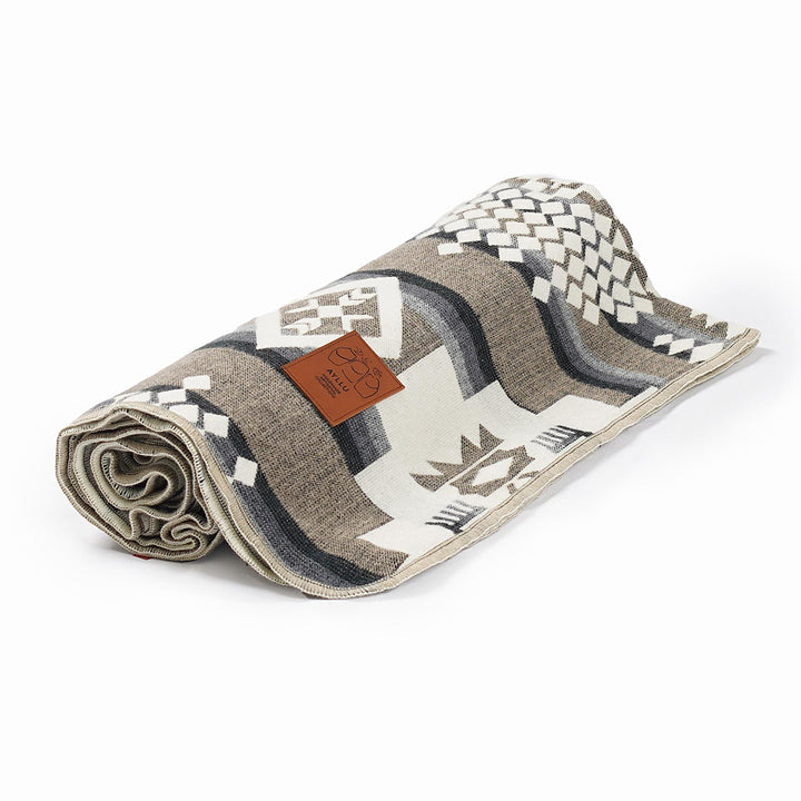 Travel Double-Sided Geometrical Pattern Blanket l Throw Blanket | Southwest Artisan Style