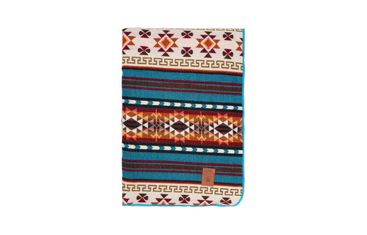 Double-Sided Blanket | Throw Blanket | Geometrical Pattern / Southwest Artisan Style