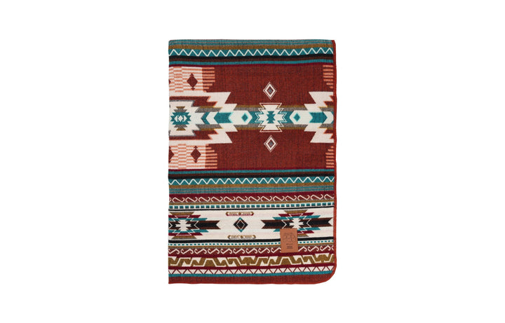 Travel Double-Sided Geometrical Pattern Blanket l Throw Blanket | Southwest Artisan Style