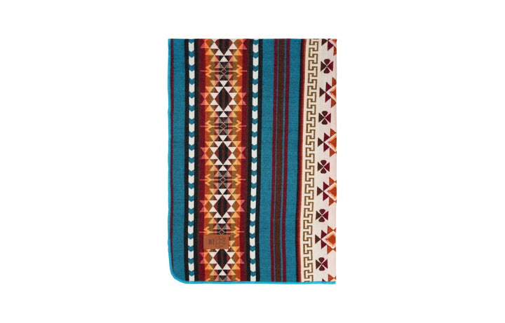 Travel Double-Sided Geometrical Pattern Blanket l Throw Blanket | Southwest Artisan Style