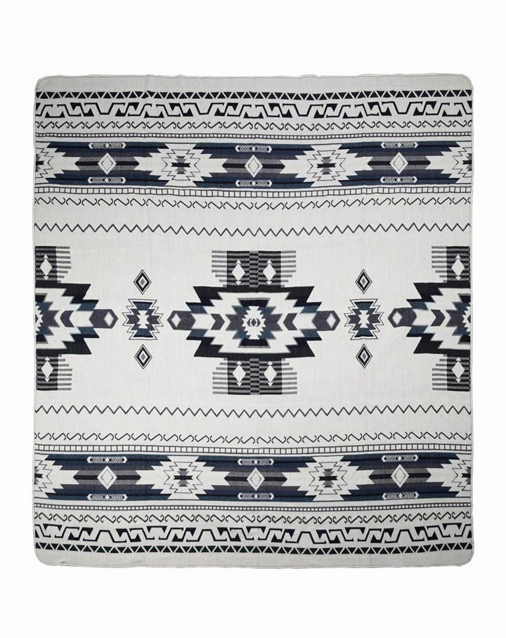 Double-Sided Blanket | Throw Blanket | Geometrical Pattern / Southwest Artisan Style