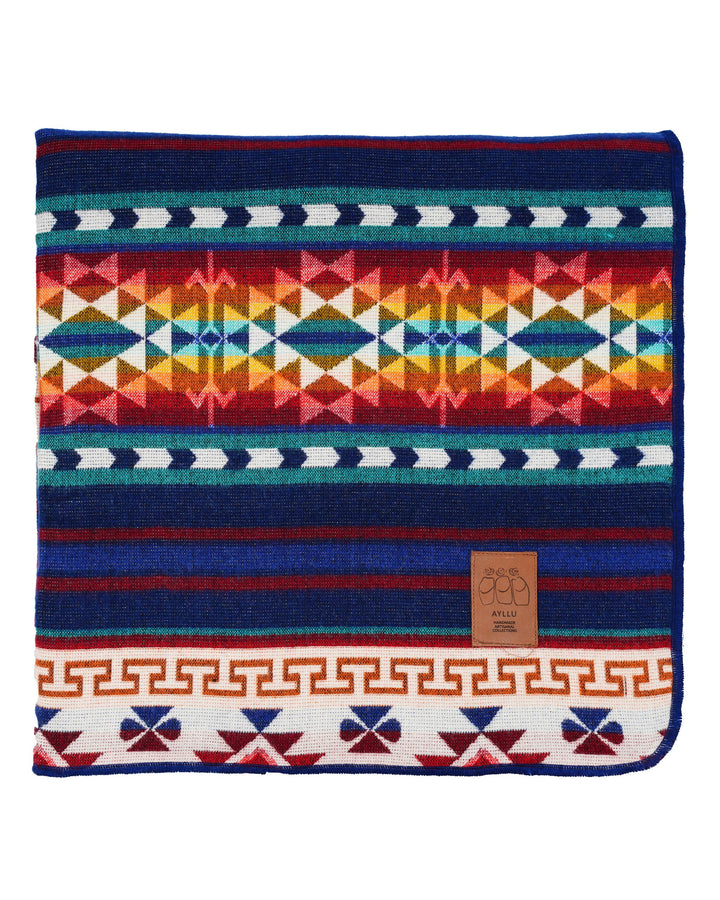 Double-Sided Blanket | Throw Blanket | Geometrical Pattern / Southwest Artisan Style