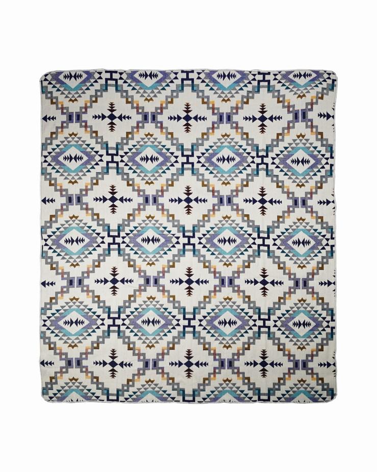 Double-Sided Blanket | Throw Blanket | Geometrical Pattern / Southwest Artisan Style