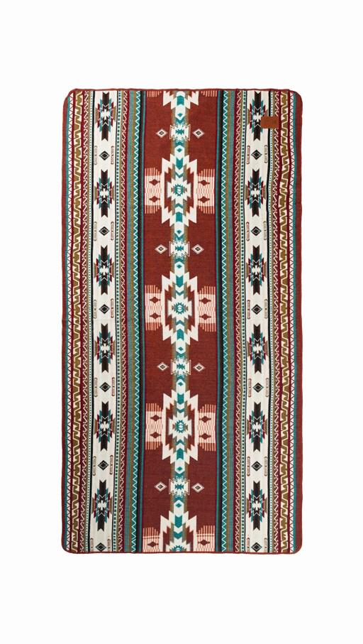 Travel Double-Sided Geometrical Pattern Blanket l Throw Blanket | Southwest Artisan Style