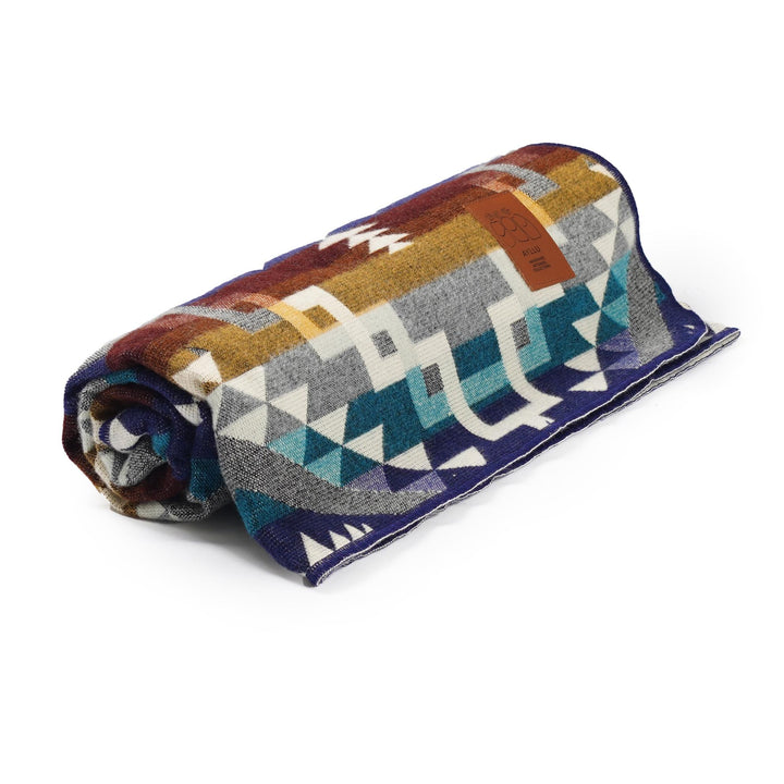 Travel Double-Sided Geometrical Pattern Blanket l Throw Blanket | Southwest Artisan Style