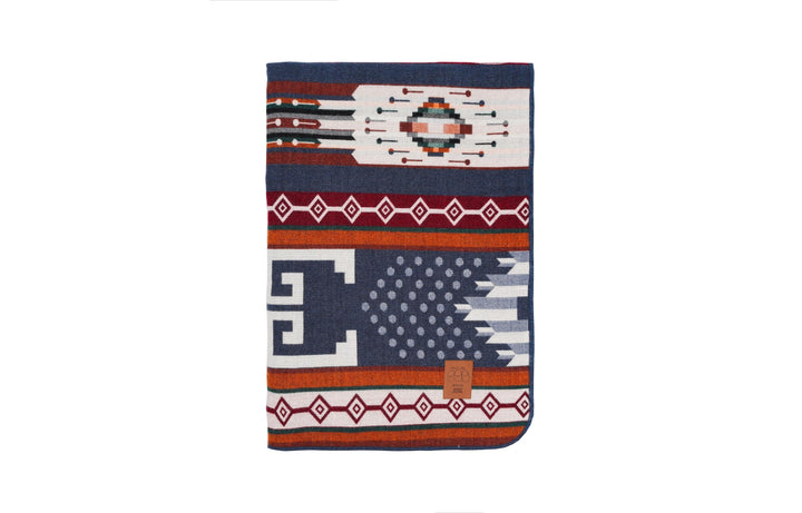 Double-Sided Blanket | Throw Blanket | Geometrical Pattern / Southwest Artisan Style