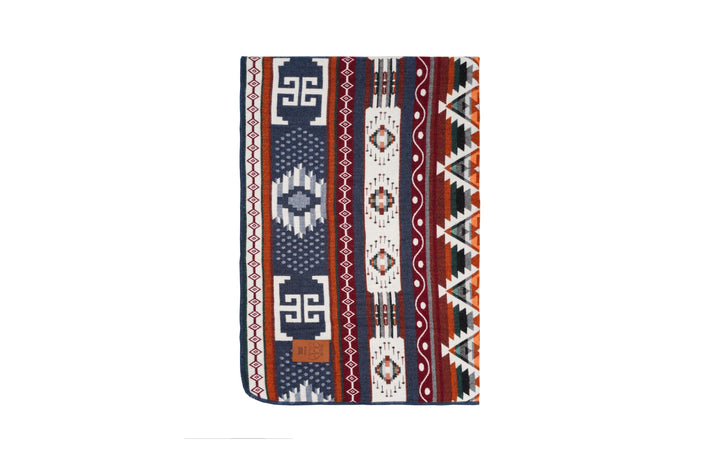Travel Double-Sided Geometrical Pattern Blanket l Throw Blanket | Southwest Artisan Style